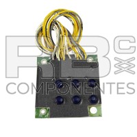 PIASTRA DI 6 BOTTONI E 4 LEDS