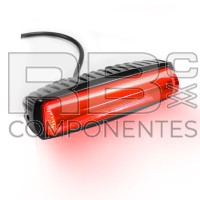 INDICATORE LUMINOSO LATERALE ROSSO 6x3W LED 10-80V