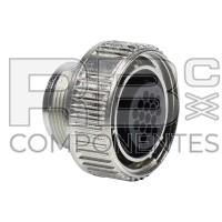 CONNETTORE  FEMMINA METALLICA, 16 PINS