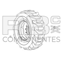 RUOTA , 8*8  ADATTABILE REF 54237