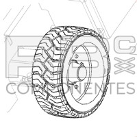 RUOTA  22X9X17 Z33 ADATTABILE  REF 823876