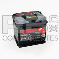 BATTERIA AVVIAM TUDOR TECHNICA 50AH 207x175x190
