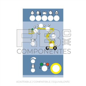 ADES. COMANDI INFER. ARTIC. DIESEL HA12PX-AZZURRO