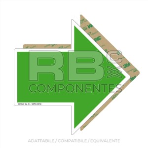 ADESIVO SENSO MARCIA FRECCIA VERDE 3M
