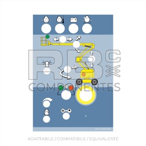 ADESIVO COMANDI A TERRA PER H16X