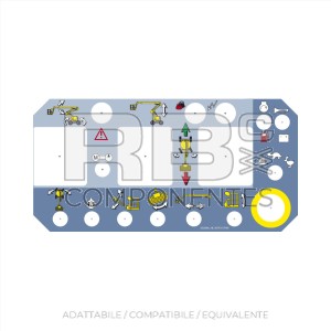 ADESIVO QUADRO COMANDI IN CESTA PER HA16PE