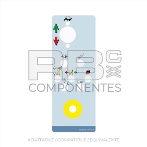 ADESIVO SCATOLA COMANDI SUP. HL COMPACT 10RTE / 12RTE