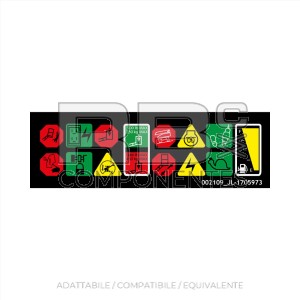 ADH. VISOR DE ICONOS SUP. - 1250AJP 402 ) - 1200/1350SJP ( SN:79596-1