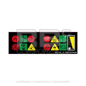 ADH. VISOR DE ICONOS SUP. - 800S - 860SJ