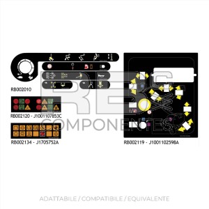 KIT ADESIVI COMPLETO PER JL-510 E 450AJ SERIE II (NUOVO)