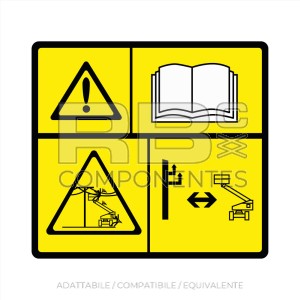 ADESIVO PERICOLO ALTA TENSIONE MANUALE JL