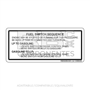 ADHESIVO INTERRUPTOR FUEL AD/CO/EQ SJ 124883