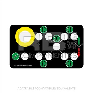 ADESIVO QUADRO COMANDI SUP. STABILIZZATORI COMP-DX