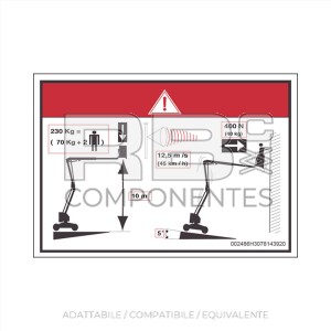 ADES. ALTEZZA PIANALE+CARICO 12DE/DX