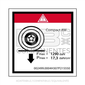 ADESIVO CARICO SU RUOTA PER C8W