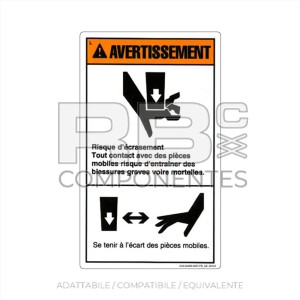 ADESIVO COMPATIBILE REF. GE 28161 C (FRANCESE)