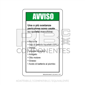 ADESIVO COMPATIBILE REF. GE 28164 116C (ITALIANO)