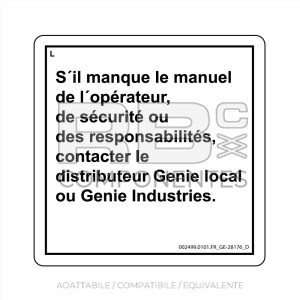 ADESIVO COMPATIBILE REF. GE  28176 (FRANCESE)