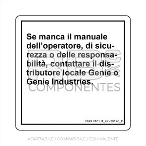 ADESIVO COMPATIBILE REF. GE  28176 (ITALIANO)