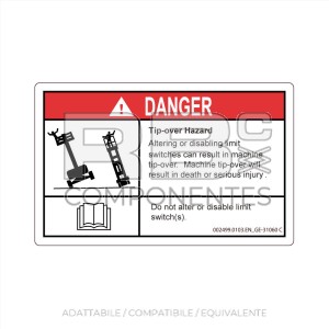 ADESIVO COMPATIBILE REF. GE 31060 (INGLESE)