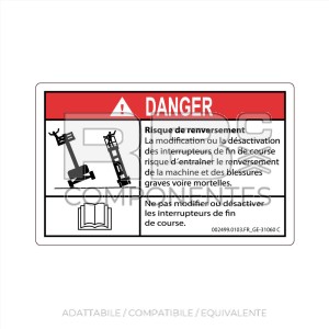 ADESIVO COMPATIBILE REF. GE 31060 (FRANCESE)