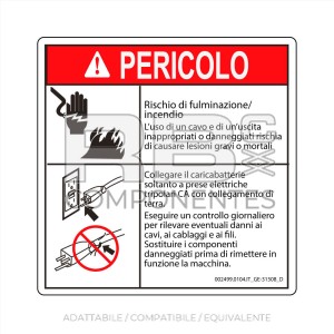 ADESIVO COMPATIBILE REF. GE 31508 (ITALIANO)