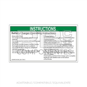 ADESIVO COMPATIBILE REF. GE 31785 (INGLESE)