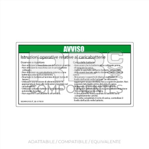 ADESIVO COMPATIBILE REF. GE 31785 (ITALIANO)