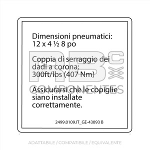 ADESIVO COMPATIBILE REF  REF. SJ 43093IT B