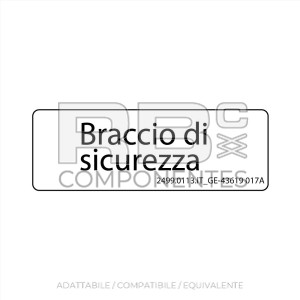 ADESIVO COMPATIBILE REF  REF. GE 43619IT_017A