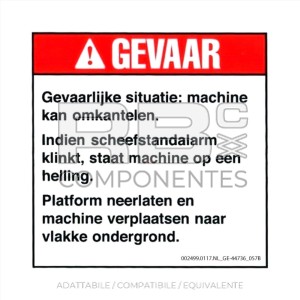 ADESIVO COMPATIBILE REF GE-44736DU 057B NL
