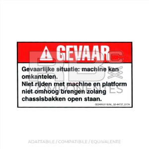 ADESIVO COMPATIBILE REF GE-44737DU_B NL