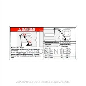 ADESIVO COMPATIBILE REF. GE 27564 C (INGLESE)