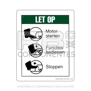 ADESIVO COMPATIBILE REF. GE 28165 C (OLANDESE)