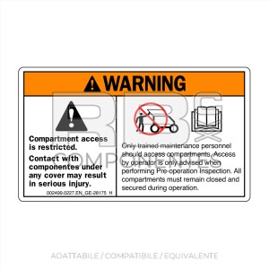 ADESIVO COMPATIBILE REF. GE 28175_H (INGLESE)
