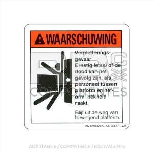 ADESIVO COMPATIBILE REF. GE 28177 (OLANDESE)