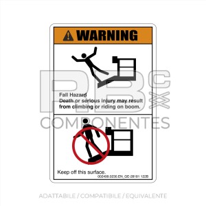 ADESIVO COMPATIBILE REF. GE 28181_122B (INGLESE)