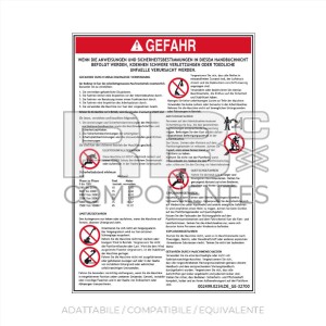 ADESIVO COMPATIBILE REF GE 32700 DE