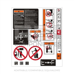 KIT ADESIVI PER CARRELLI ELEVATORI GENER.