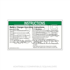ADESIVO COMPATIBILE REF. GE 72970 (INGLESE)