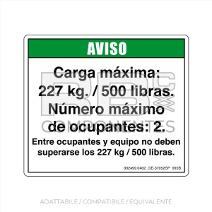 ADESIVO COMPATIBILE REF GE 37052SP_095B (SPAGNOLO)