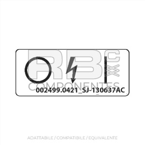 ADESIVO ACCESO/SPENTO COMPATIBILE REF. SJ 130637