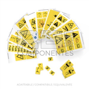 KIT DI ADESIVI DI SICUREZZA ADATTABILI/COMPATIBILI