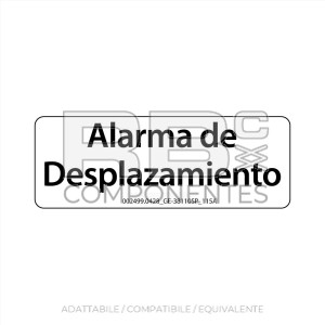 ADH. ALARMA DE DESPLAZAMIENTO 74x27mm