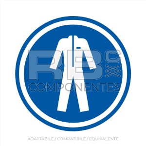 ADESIVO OBBLIGO USO PROTEZIONE CORPO (ISO 7010)