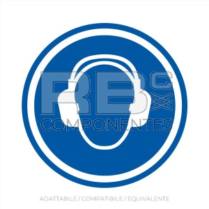 ADESIVO OBBLIGO USO PROTEZIONE ACUSTICA (ISO 7010)
