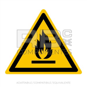 ADESIVO ADHAD01 PERICOLO INCENDIO (ISO 7010)