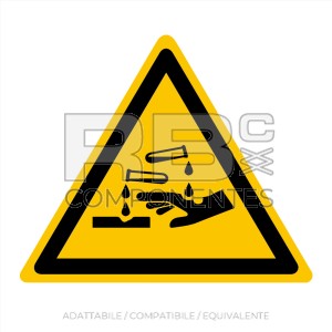 ADHAD04 - ADESIVO RISCHIO CORROSIONE (ISO 7010)