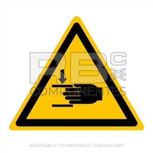 ADHAD12 - ADESIVO ATTENZIONE ALLE MANI (ISO 7010)