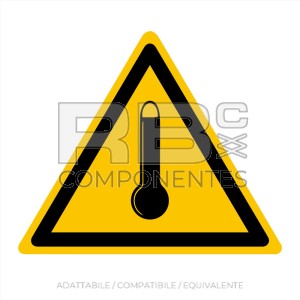 ADHAD21 - ADESIVO ATTENZIONE ALTE TEMPE (ISO 7010)